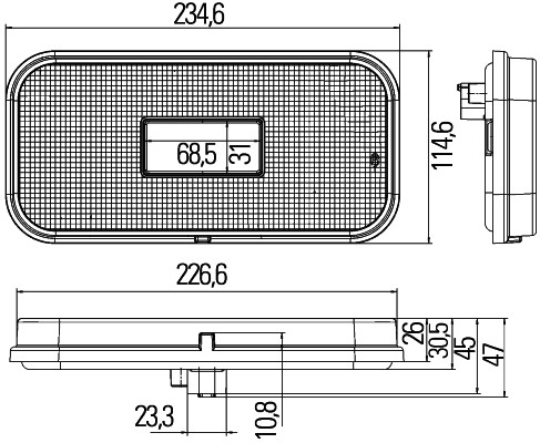 HELLA 2VA 011 900-011 Heckleuchte