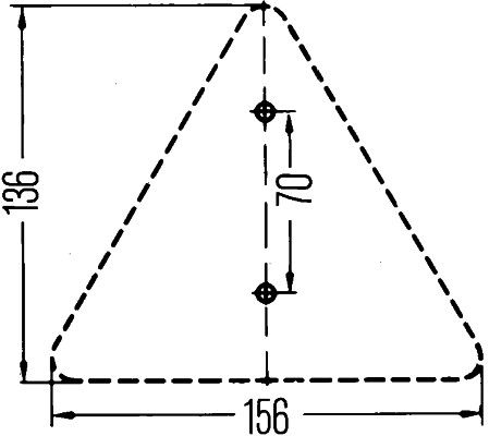HELLA 8RA 002 020-051 Rückstrahler mit Schrauben