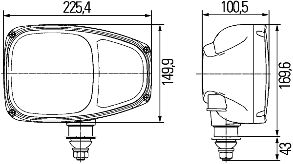 HELLA 1EE 996 174-401 Hauptscheinwerfer