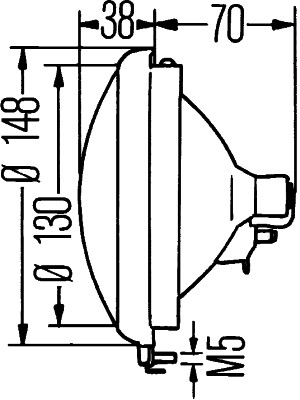 HELLA 1S3 001 442-001 Scheinwerfereinsatz, Hauptscheinwerfer