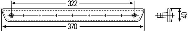 HELLA 2DA 008 136-011 Zusatzbremsleuchte - Matrix - 12V - Einbau