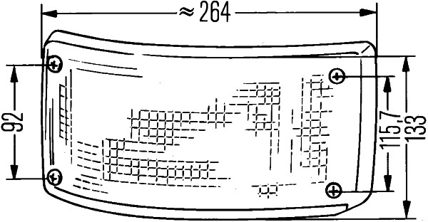 HELLA 2SA 005 603-021 Schlussleuchte