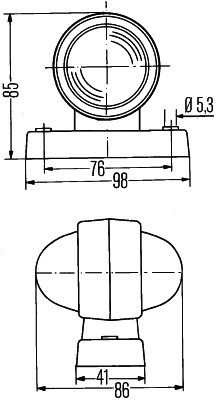 HELLA 2XS 955 031-001 Umrissleuchte