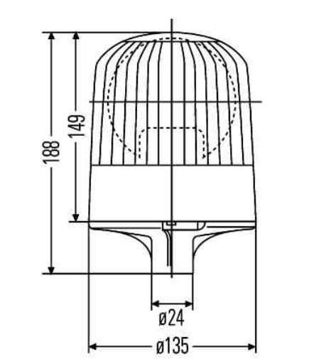 HELLA 2RL 007 551-001 Rundumkennleuchte