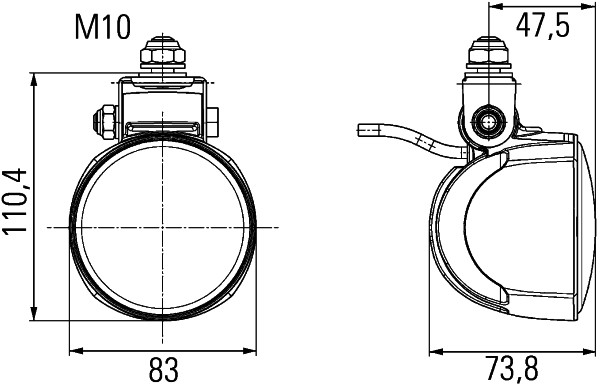 HELLA 1G0 996 276-461 Arbeitsscheinwerfer