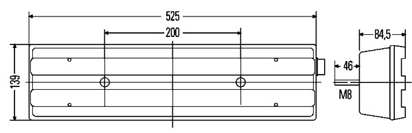 HELLA 2VP 007 500-421 Heckleuchte