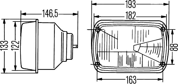 HELLA 1AD 003 305-001 Hauptscheinwerfer