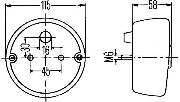 HELLA 2SE 001 679-051 Heckleuchte 1 Stück