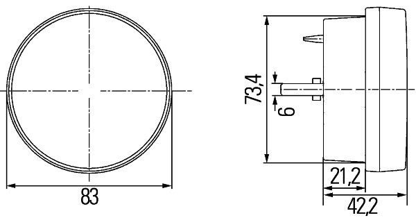 HELLA 2BE 980 691-001 Tagfahrleuchte