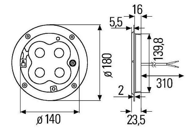 HELLA 2JB 344 227-001 Innenraumleuchte