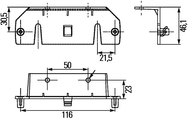 HELLA 8HG 160 409-002 Halter, Seitenmarkierungsleuchte