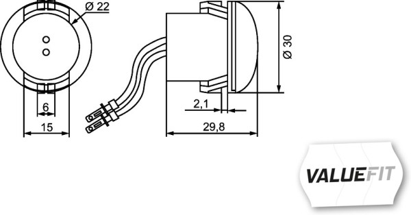 HELLA 2PG 357 011-021 Positionsleuchte