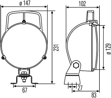 HELLA 1G3 996 001-301 Arbeitsscheinwerfer