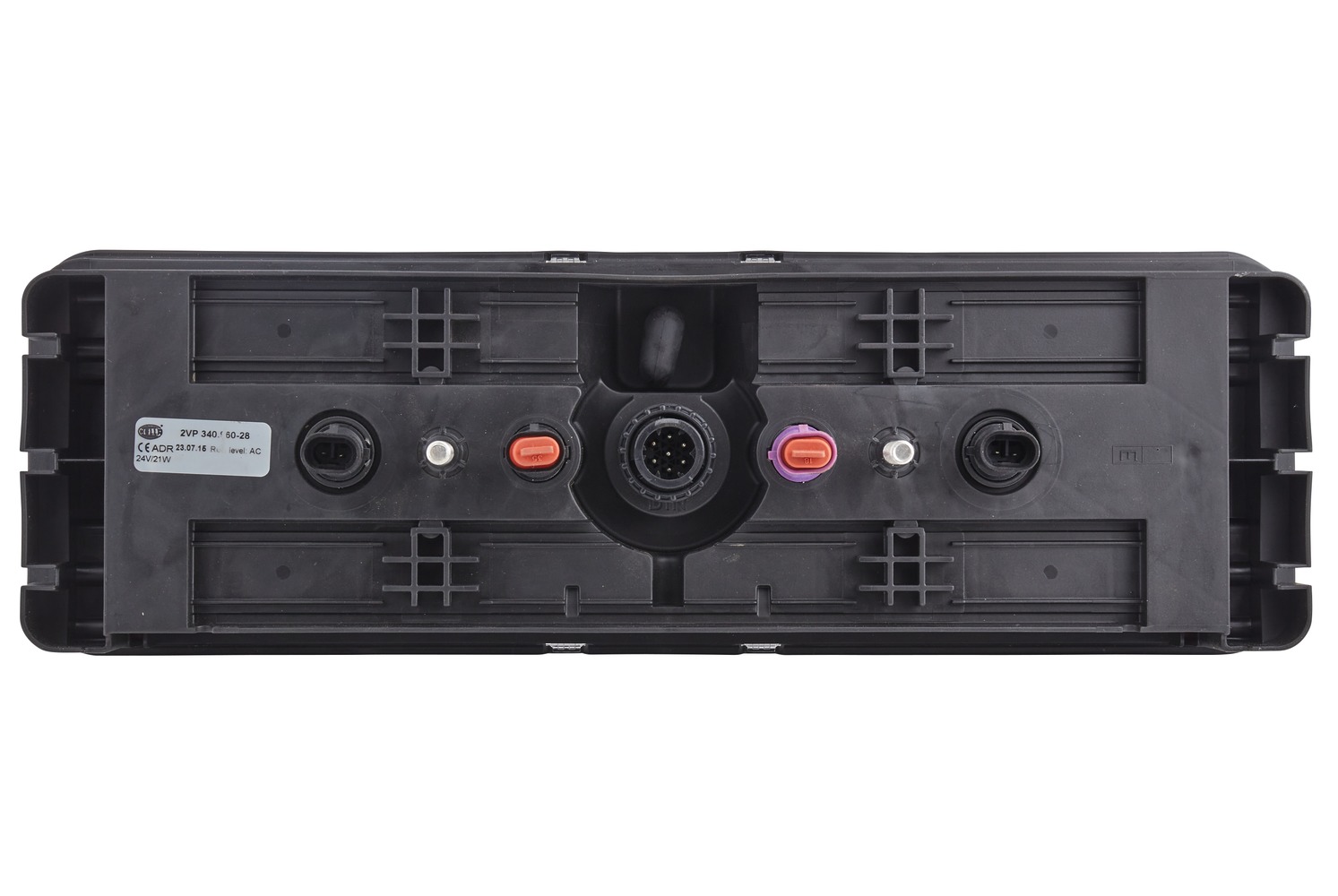 HELLA 2VP 340 960-281 Heckleuchte - LED - 24V - rechteckig - Anbau - Stecker: DIN-Bajonett 1 x 7/Sup