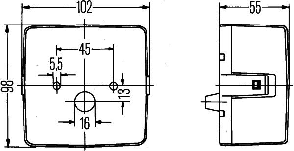 HELLA 2SE 004 623-001 Heckleuchte