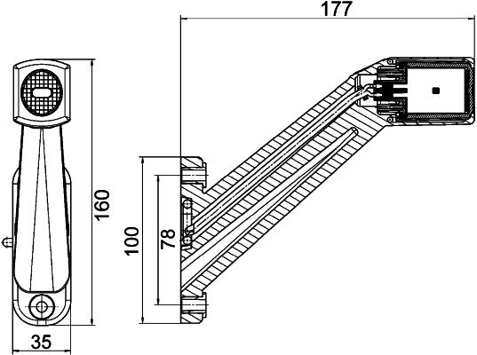 HELLA 2XS 011 744-031 Umrissleuchte