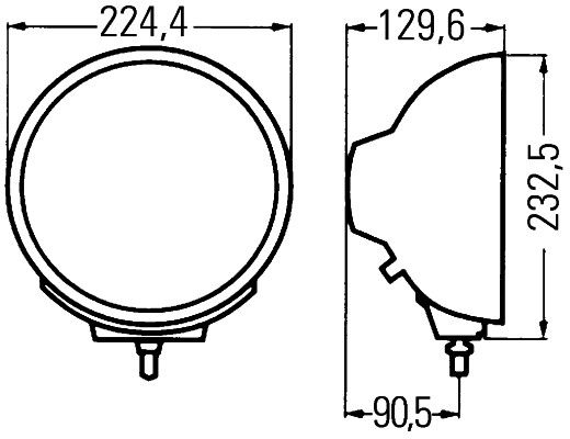 HELLA 1F8 007 560-051 Fernscheinwerfer mit Fernlicht und Positionslicht