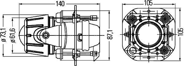 HELLA 1NL 008 090-397 Nebelscheinwerfer 24 Stück