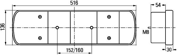 HELLA 2VD 008 205-011 Heckleuchte