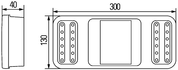 HELLA 2VP 345 900-261 Heckleuchte