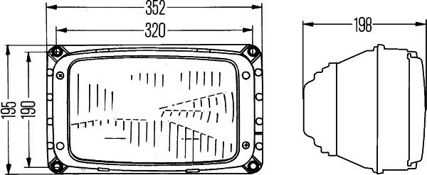 HELLA 1AG 003 434-051 Hauptscheinwerfer