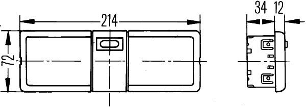 HELLA 2JA 006 447-251 Innenraumleuchte 1 Stück