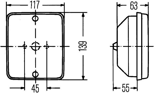 HELLA 2SA 003 236-041 Schlussleuchte