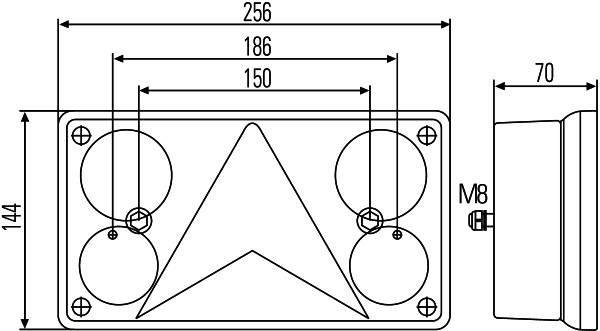 HELLA 2VP 340 400-141 Heckleuchte