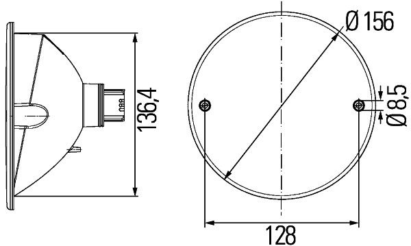 HELLA 2NE 344 610-027 Nebelschlussleuchte