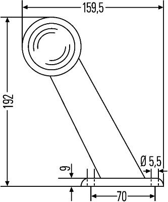 HELLA 2XS 955 232-001 Umrissleuchte