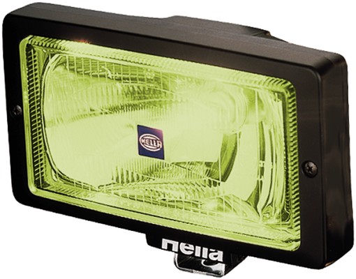 HELLA 1NE 006 300-101 Halogen-Nebelscheinwerfer - Jumbo 220 - 12/24V - Anbau - Lichtscheibenfarbe: g