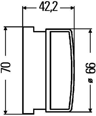 HELLA 8RA 009 001-031 Rückstrahler ohne Schraube