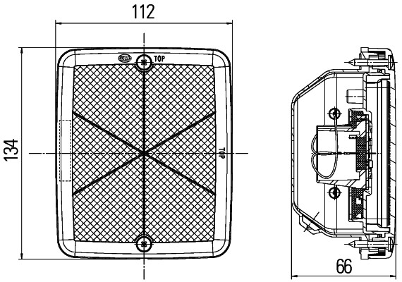 HELLA 2SB 013 236-371 Heckleuchte