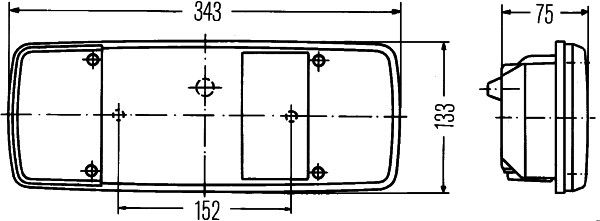 HELLA 2SK 003 567-321 Heckleuchte