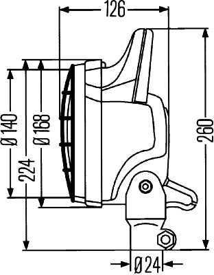 HELLA 1G4 003 470-141 Arbeitsscheinwerfer