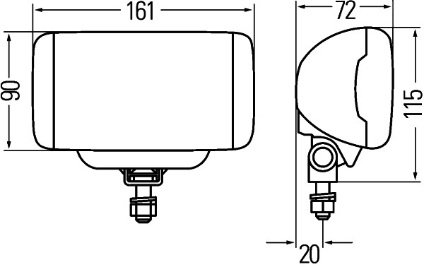 HELLA 1FB 010 951-001 Fernscheinwerfer