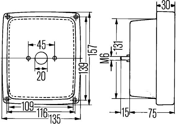 HELLA 2ZR 004 432-001 Rückfahrleuchte