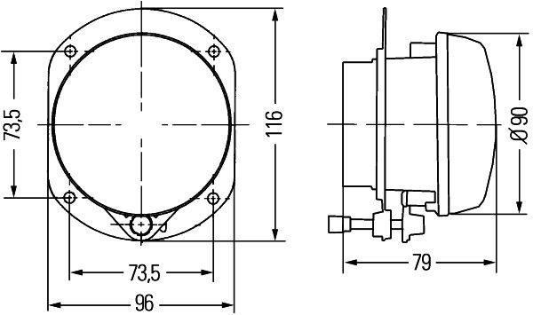 HELLA 1N0 008 582-001 Nebelscheinwerfer