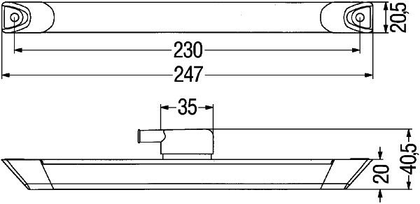 HELLA 2XS 008 078-001 Umrissleuchte