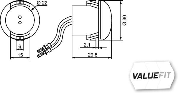 HELLA 2PG 357 011-021 Positionsleuchte