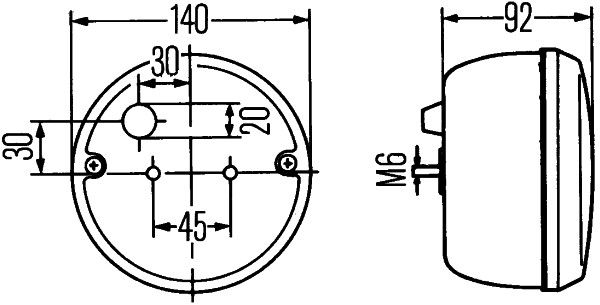 HELLA 2NE 001 423-011 Nebelschlussleuchte