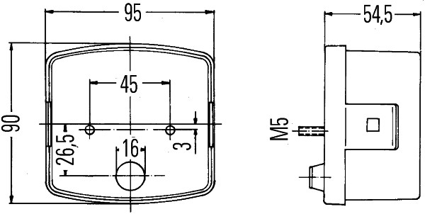 HELLA 2SE 002 776-211 Heckleuchte