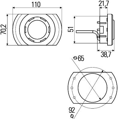 HELLA 2JA 343 700-051 Innenraumleuchte
