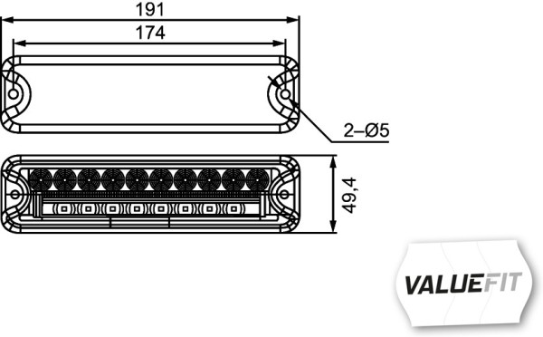 HELLA 2VP 357 021-031 Heckleuchte