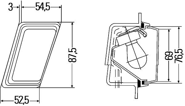 HELLA 2BM 004 312-051 Zusatzblinkleuchte