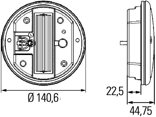 HELLA 2SD 344 100-001 Heckleuchte mit Blinklicht (LED), mit Bremslicht (LED), mit Schlusslicht (LED)