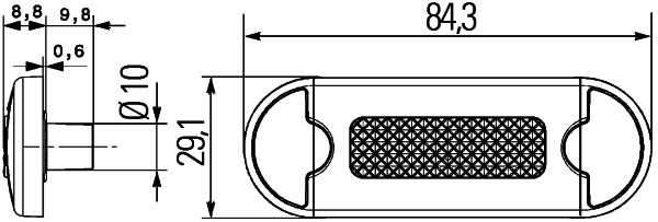 HELLA 2XS 959 855-451 Umrissleuchte