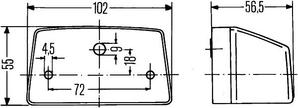 HELLA 2PF 003 389-037 Umrissleuchte
