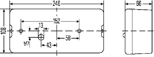 HELLA 2SE 007 547-011 Heckleuchte