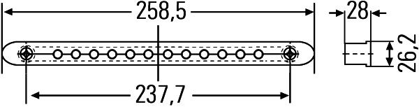 HELLA 2DA 959 071-037 Zusatzbremsleuchte